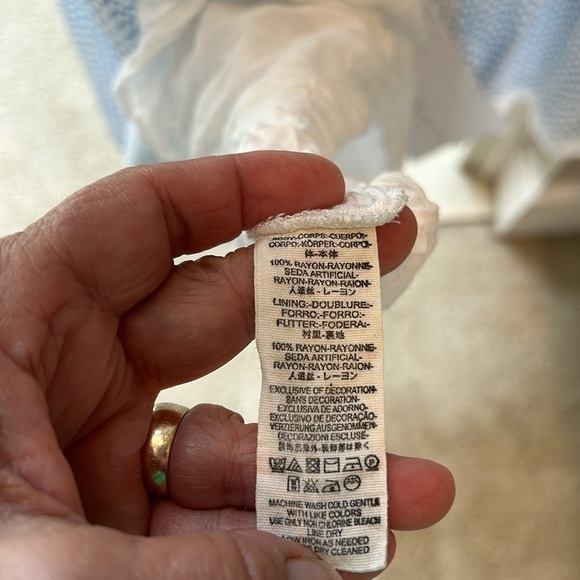 Free People Retro Kitty Crochet Lace Accent Floral Shift Mini Dress Size Small - Picture 11 of 14